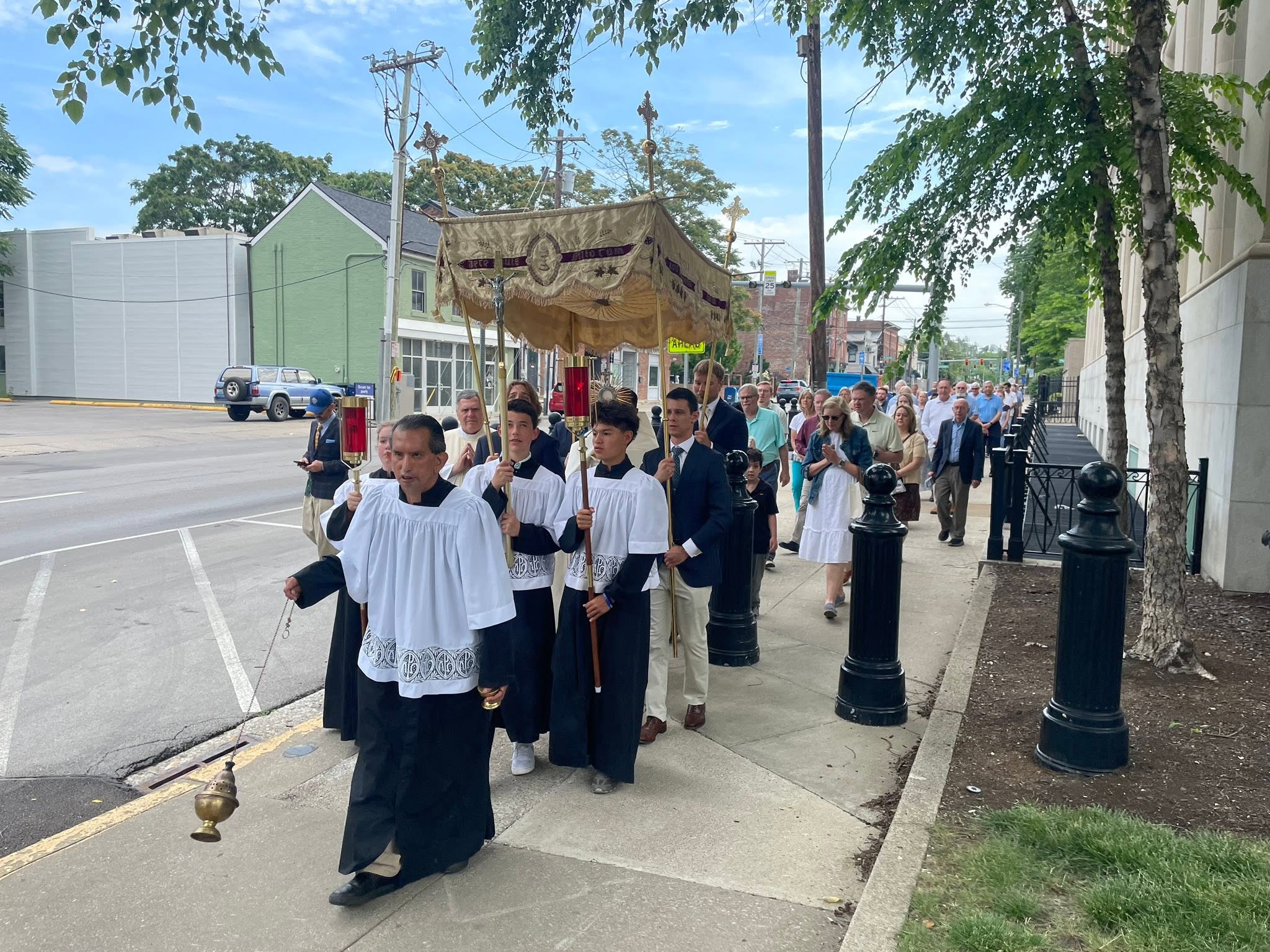 Men of St. Peter's Church serving Christ in his Vineyard